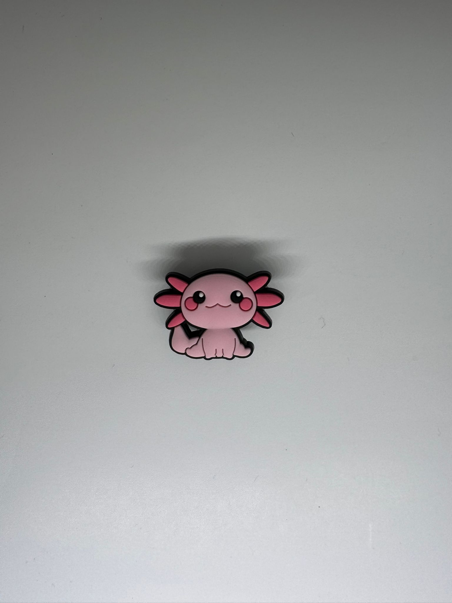 Sitting Pink Axolotl Charm