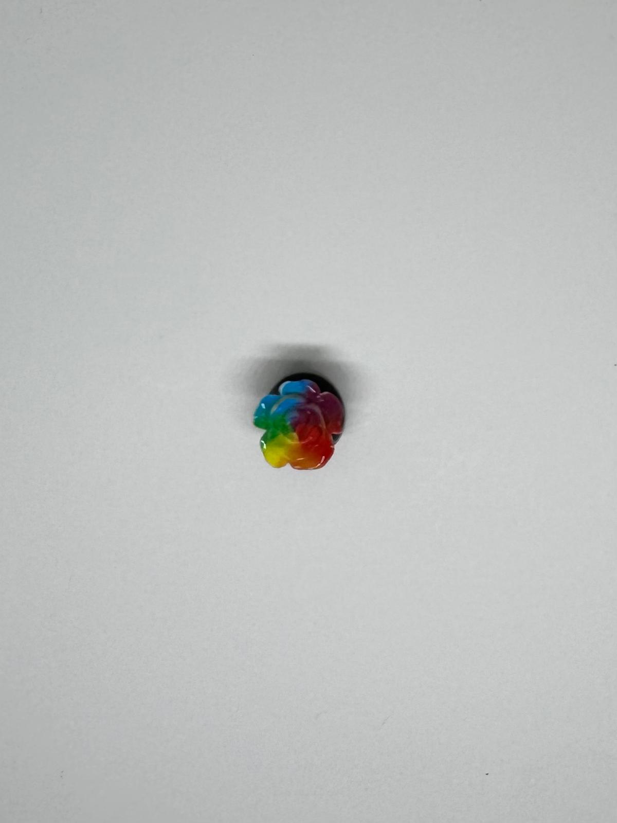 Rainbow Rose Charm