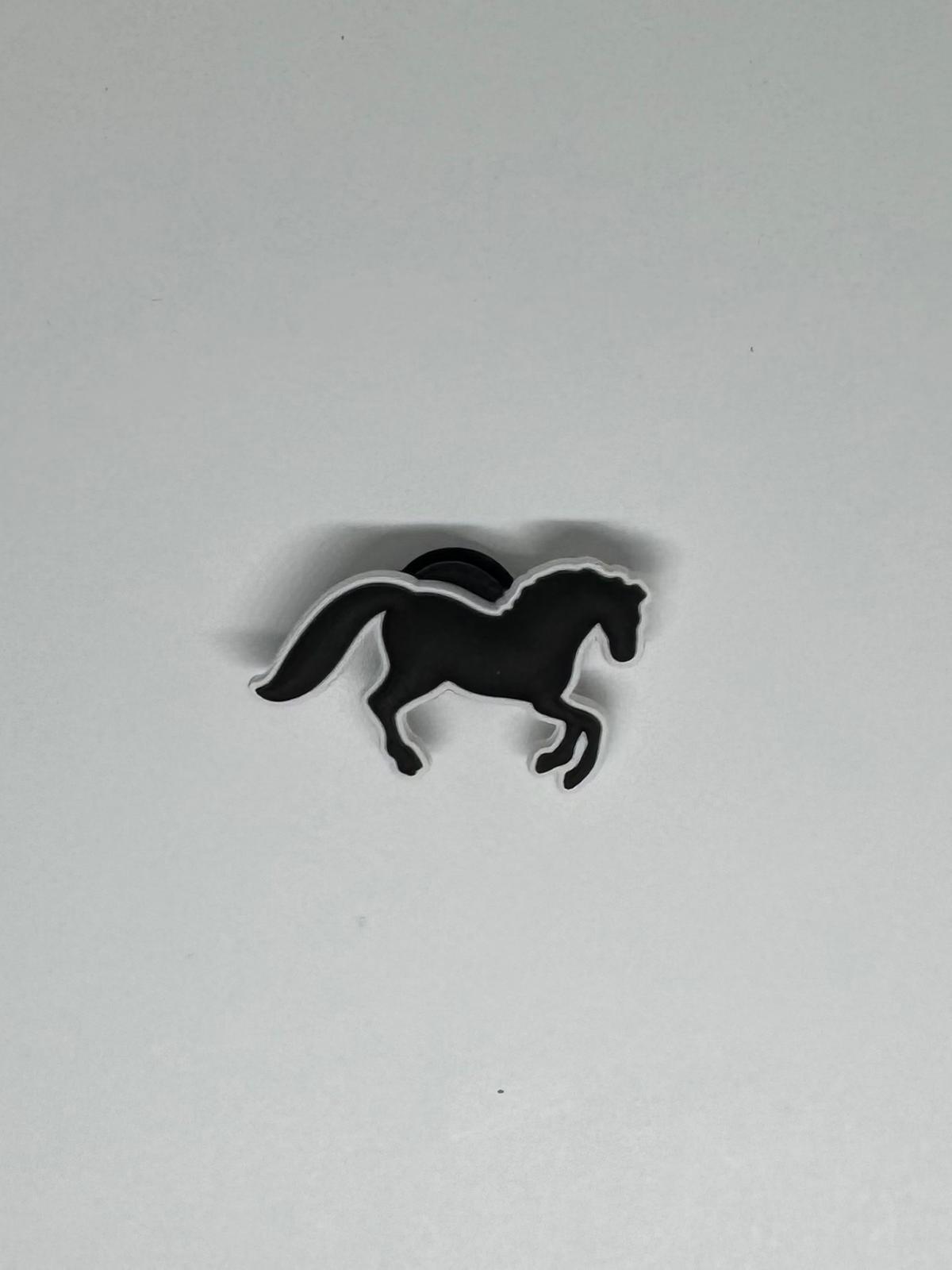 Black and White Horse Charm