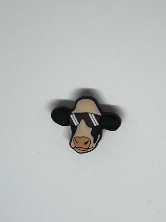 Cow with Glasses Charm
