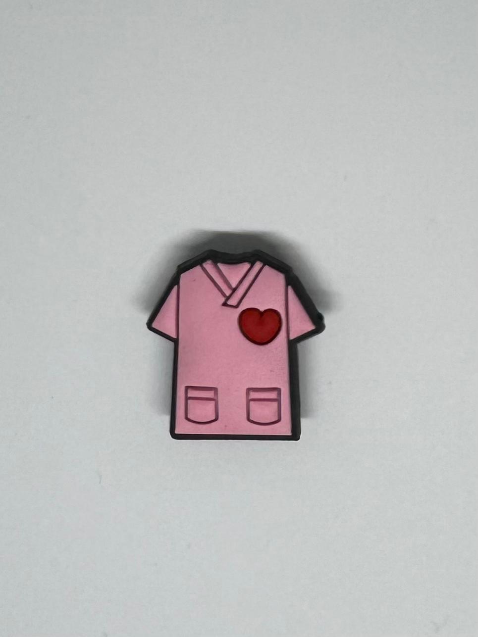 Pink Nurse Scrubs Charm