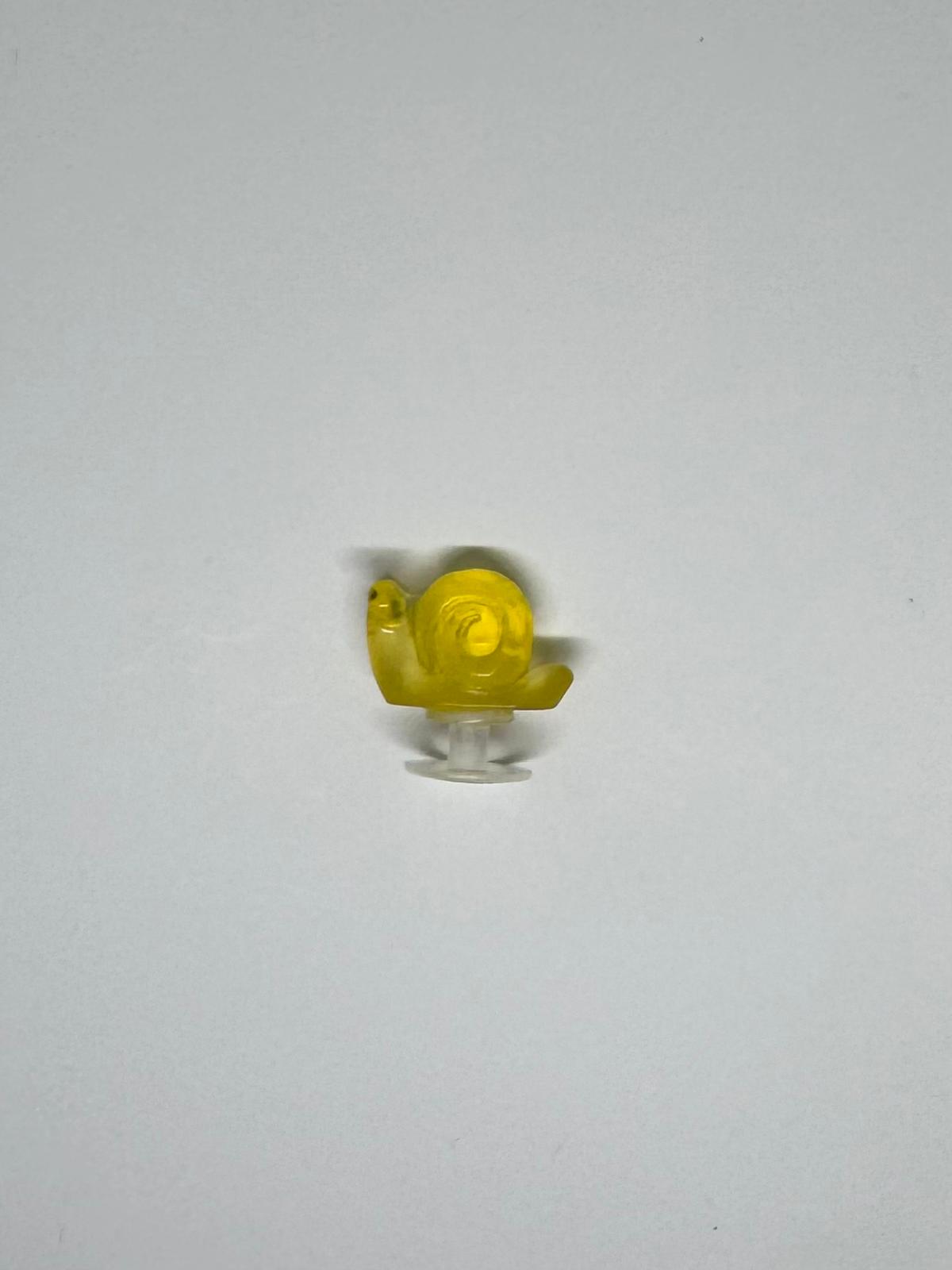 Yellow Glow in the Dark Snail Charm