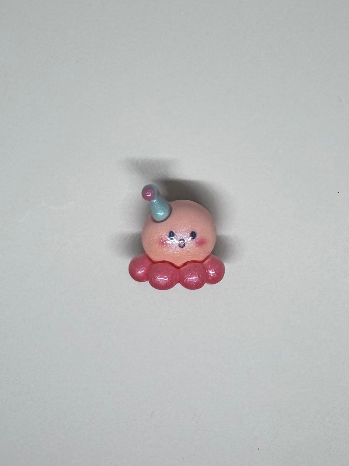 Pink Octopus Charm
