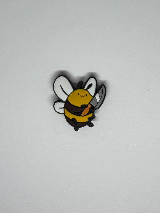 Bee with a Knife Charm
