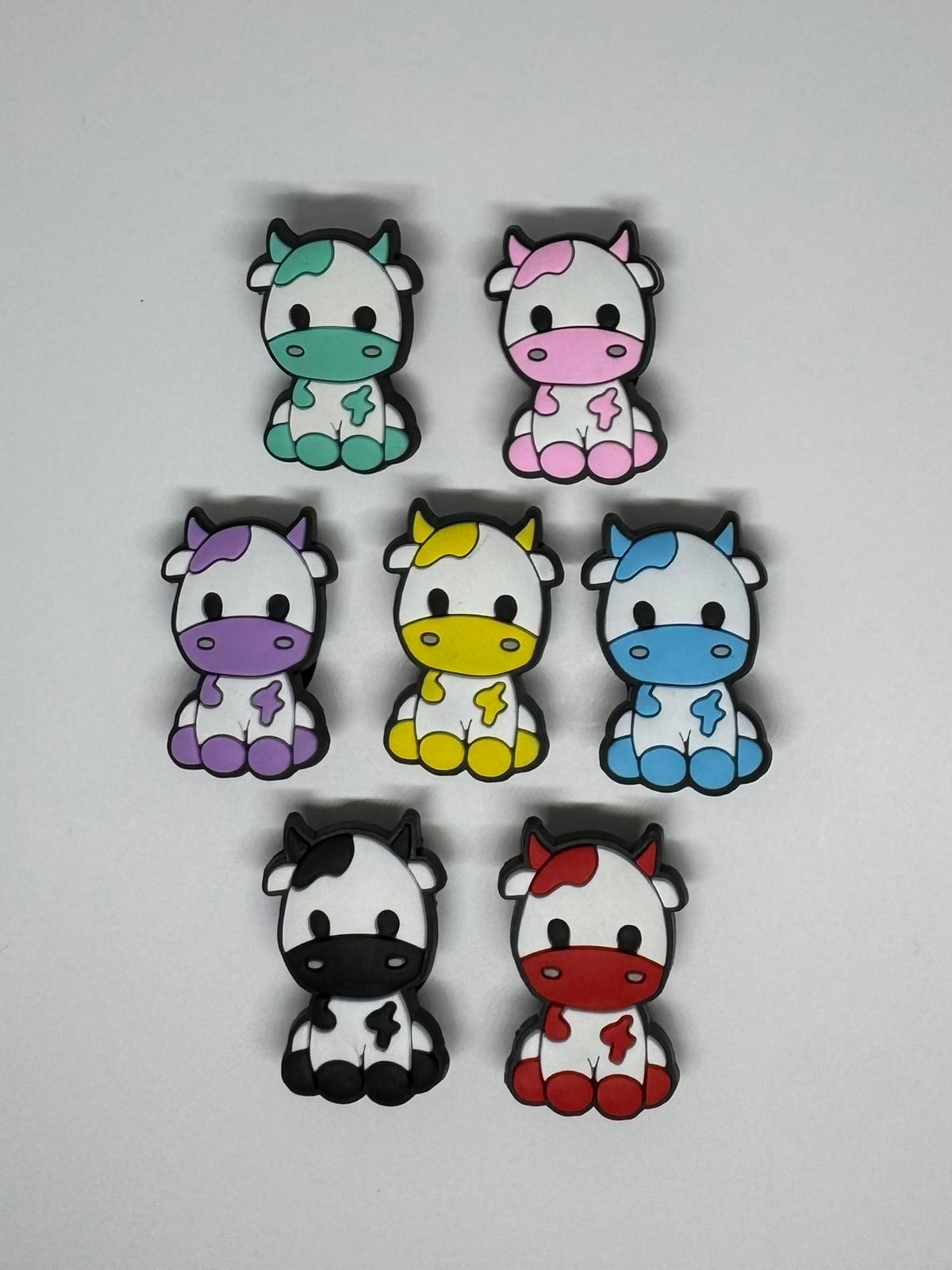 Colorful Cow Charms