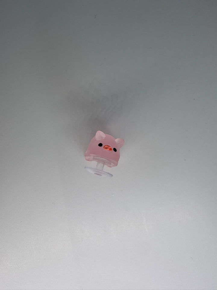 Glow in the Dark Pink Piggy Charms