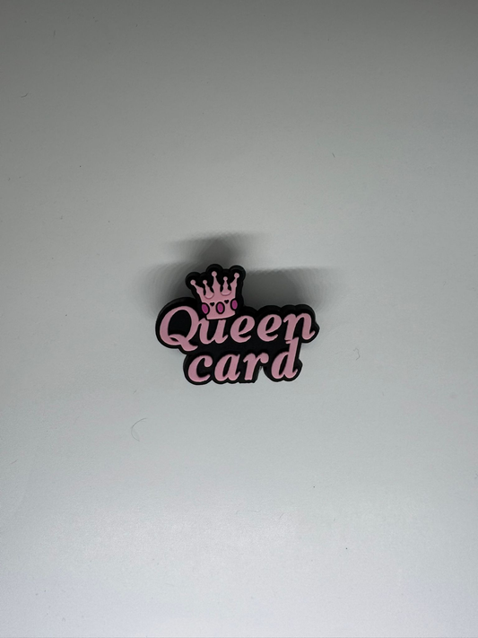 Queen Card Charm