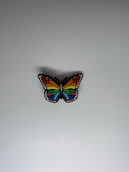 Rainbow Butterfly Charm