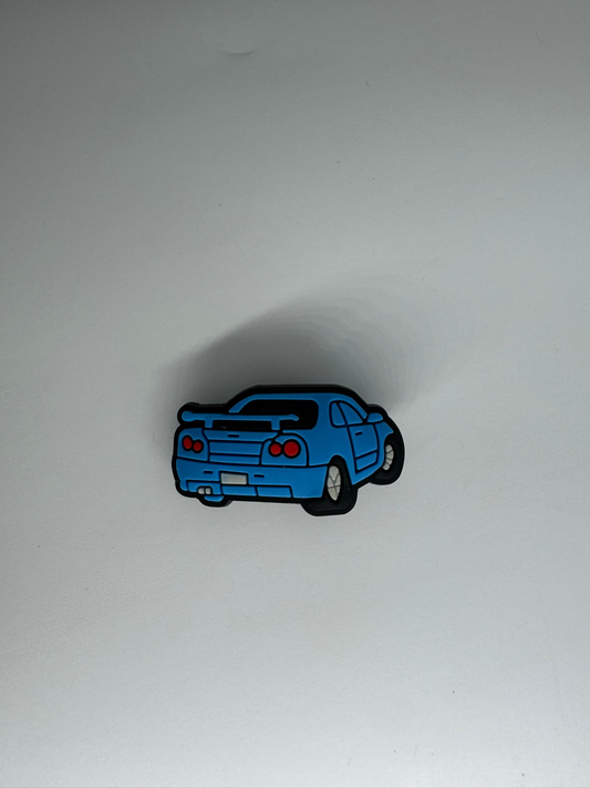 Blue Sports Car Charm