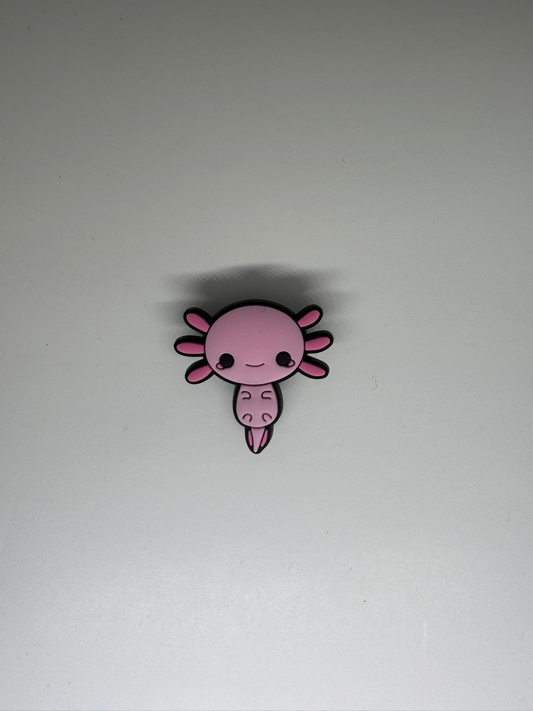 Floating Pink Axolotl Charm