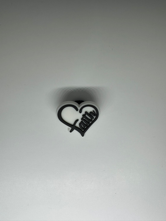 Faith Heart Charm