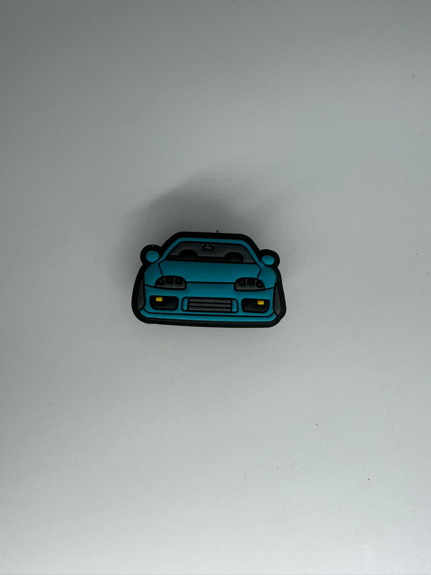 Teal Sports Car Charm