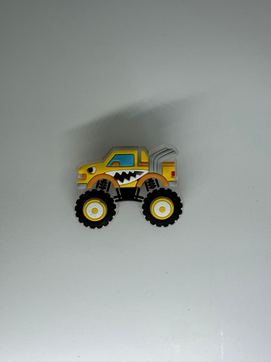 Yellow Monster Truck Charm