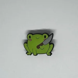 Frog w a Knife Charm