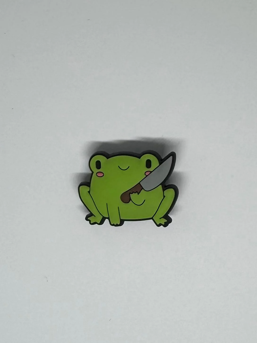 Frog w a Knife Charm
