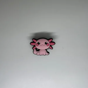 Sitting Pink Axolotl Charm