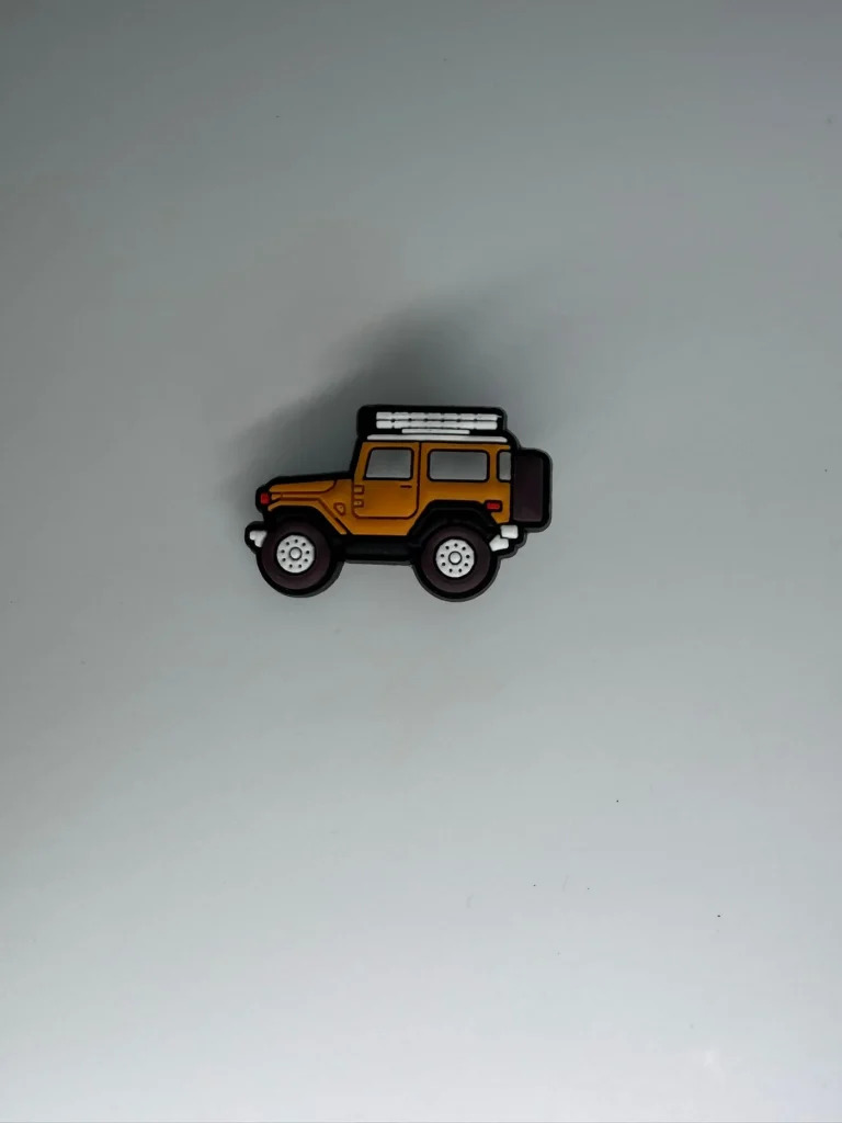 Orange Off-Road Vehicle Charm