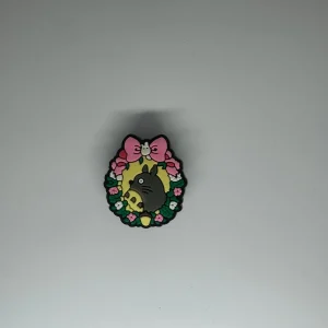 Totoro w Flower Wreath Charm
