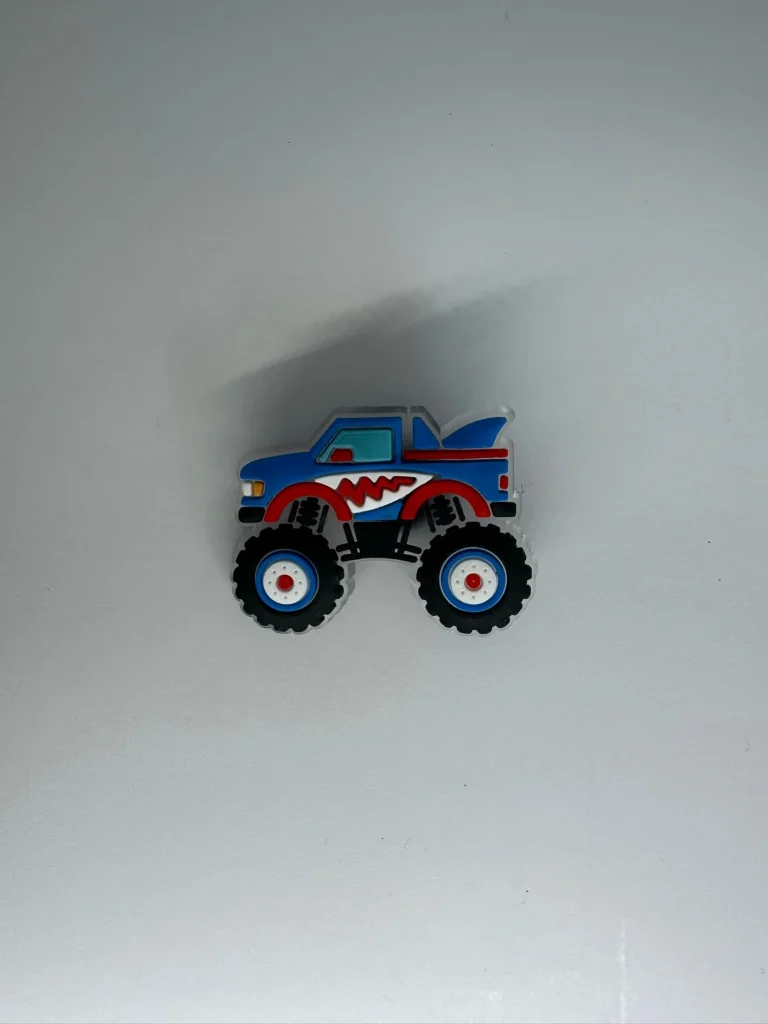 Blue Monster Truck w Shark Teeth Charm (Copy)