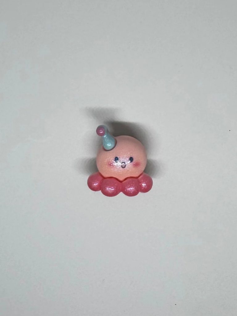 Pink Octopus Charm