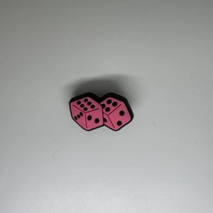 Pink Dice Charms