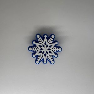 Dark Blue Snowflake Charm
